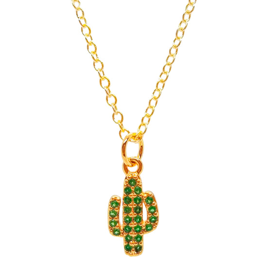 Pave Cactus Necklace image 0
