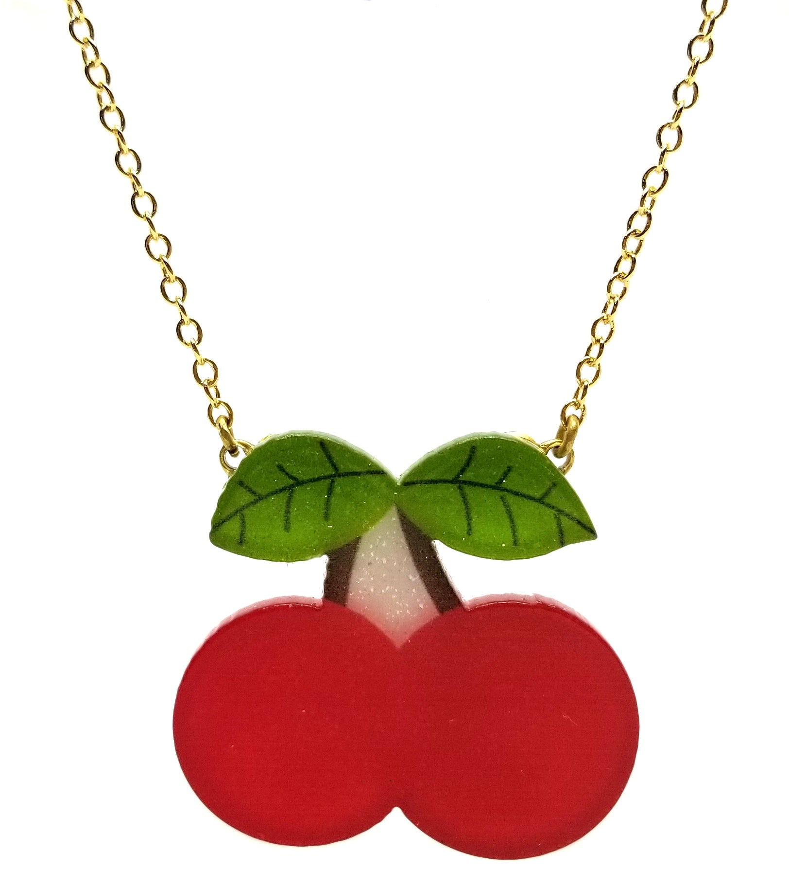 Sparkly Cherry Necklace image 0