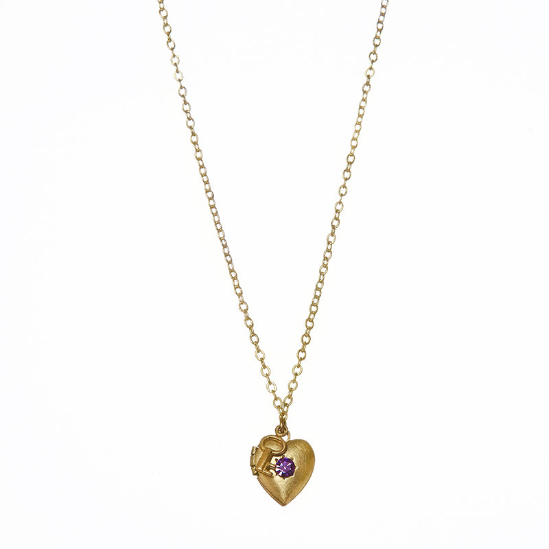Heart & Key Locket image 5
