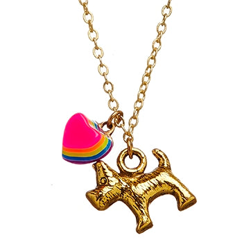 Dog and Heart Necklace image 0