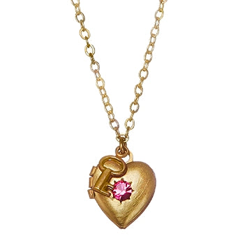 Heart & Key Locket image 1