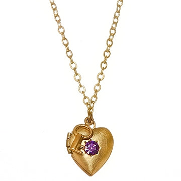 Heart & Key Locket image 2