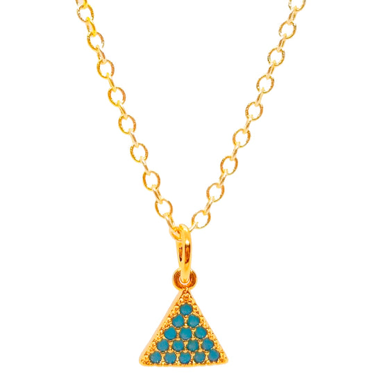 Pave Triangle Necklace image 0