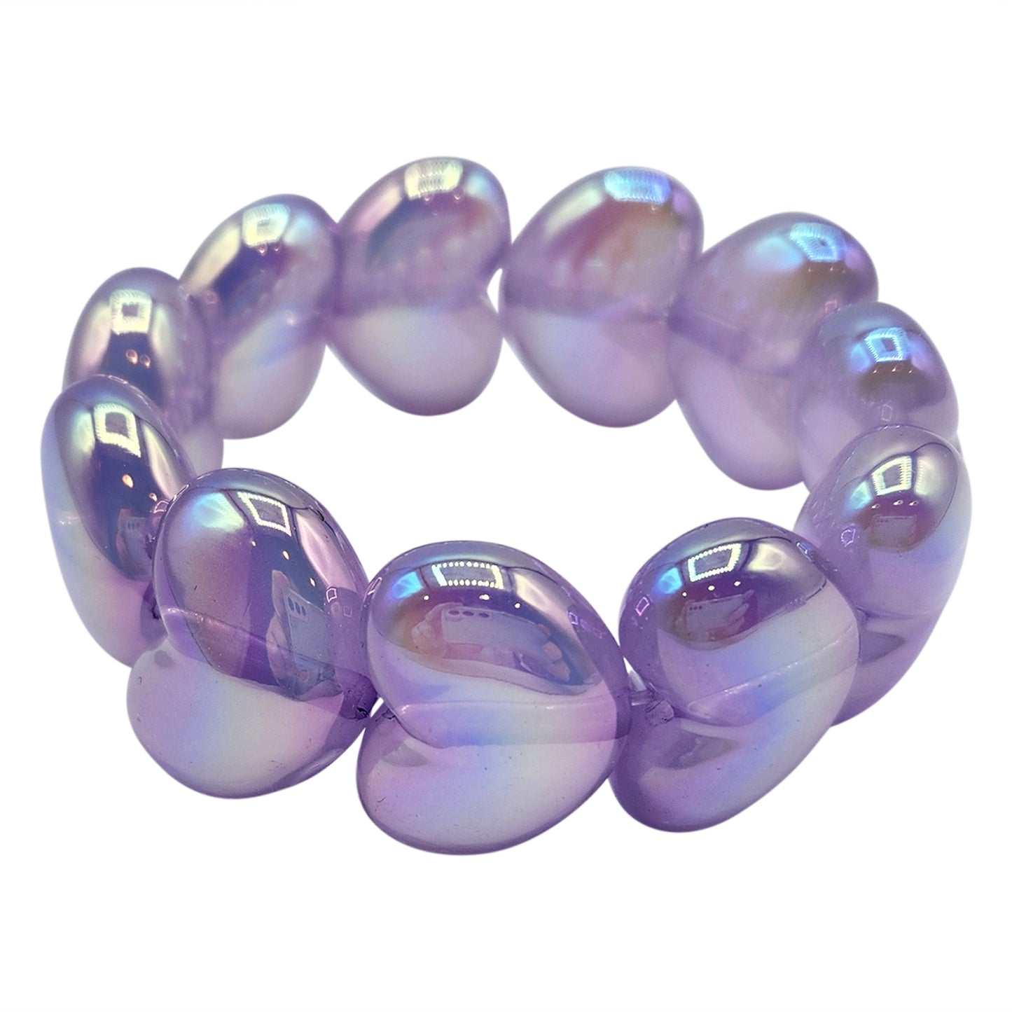 NEW!! Chunky Heart Bracelets--available in 3 colors (BR-CHHRT-LP/AQ/LV)