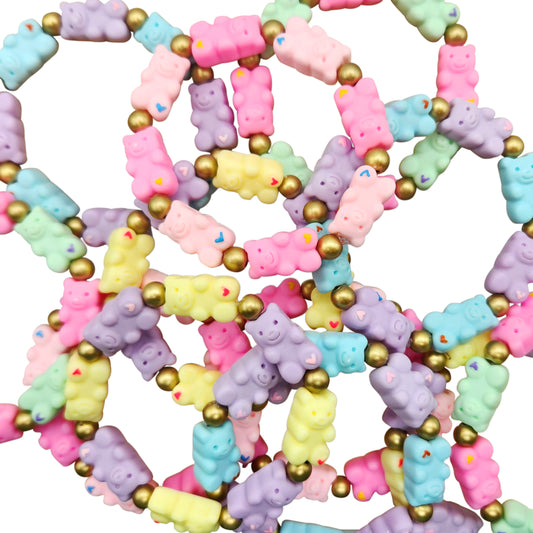 Gummy Bear Bracelets - Pastels (BR-GUMPS-ASST) 6 styles