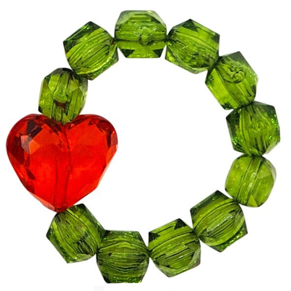 Christmas Rock Candy Bracelets - Hearts (BR-ROCK-XHRT)