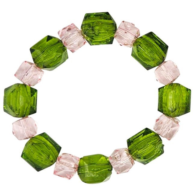 Christmas Rock Candy Bracelets - Candy Cane Colors (BR-ROCK-X2T)
