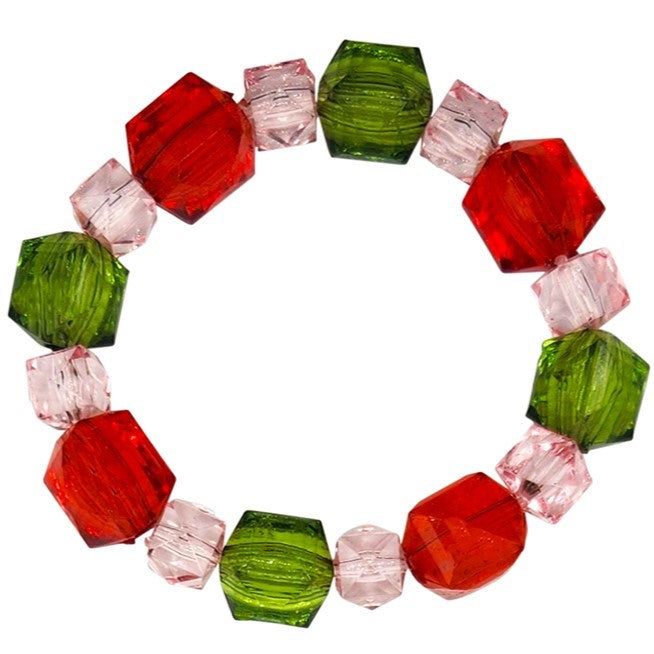 Christmas Rock Candy Bracelets - Candy Cane Colors (BR-ROCK-X2T)