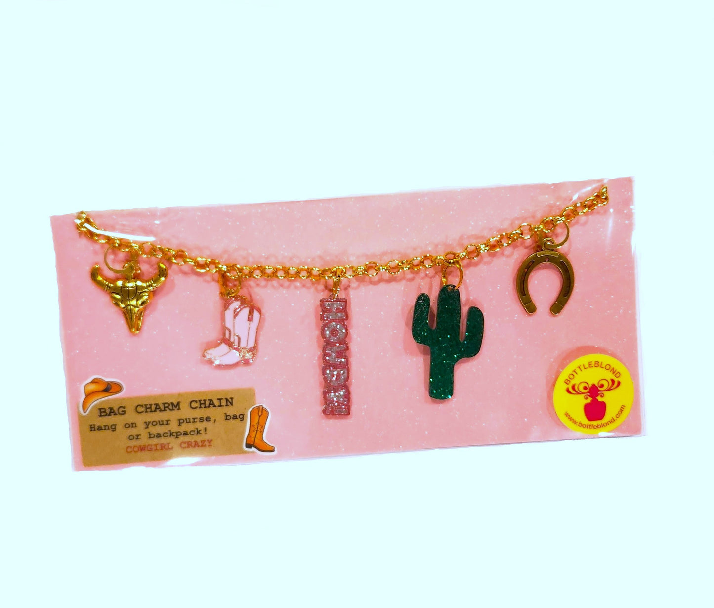 NEW!! Bag Charm Chain--COWGIRL CRAZY (CC-COWGL)