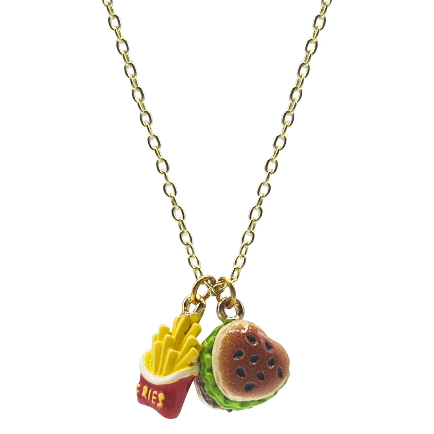 Sardine tin and fisbone charm necklace (NK-CHARM-SARDI)