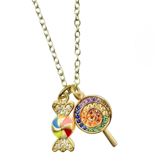 NEW!!!  Candy and Lollipop Charm Necklace (NK-CHARM-LOLLI)