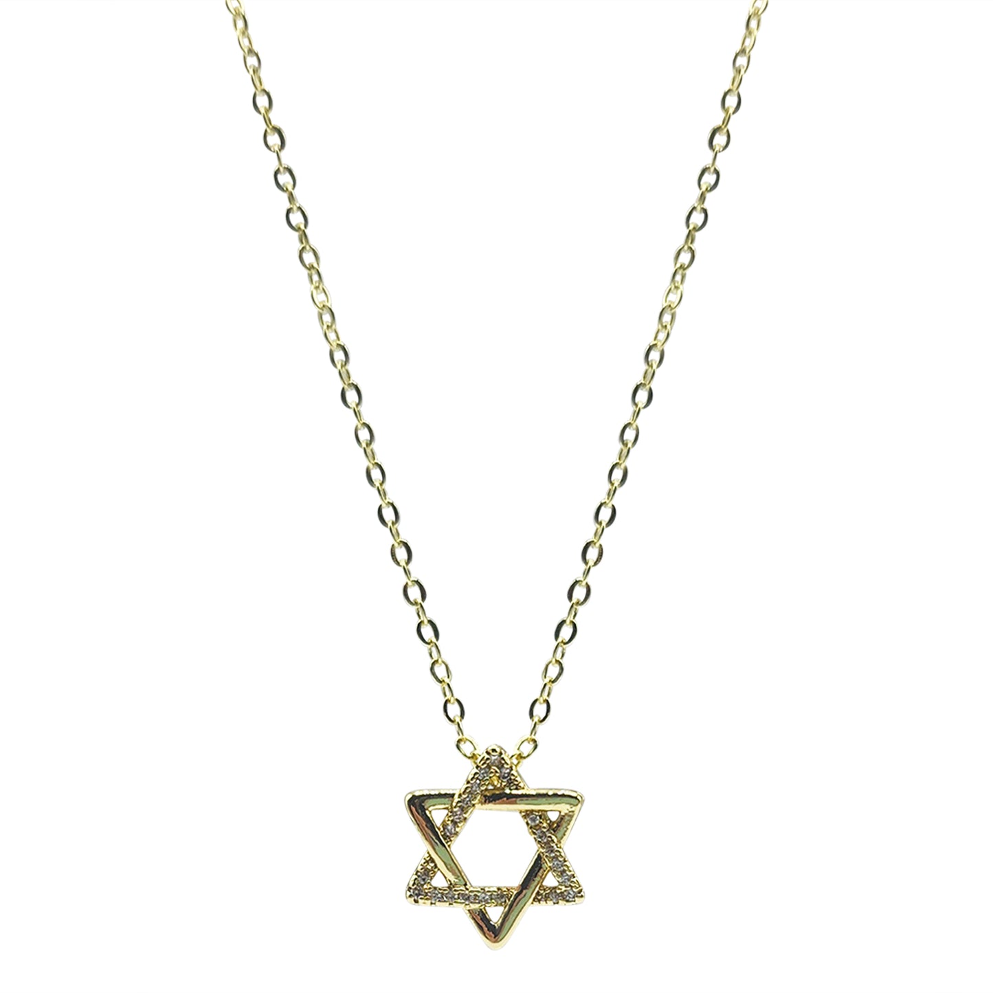 NEW FOR THE HOLIDAYS!! Sliding pave Star of David Necklace
