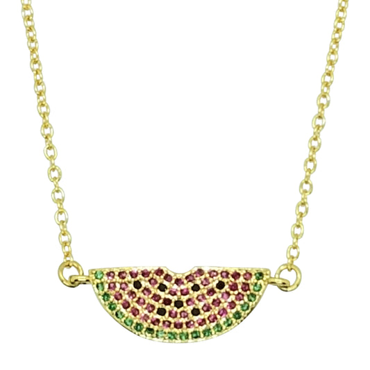 Pave Watermelon Necklace (NK-PAVE-MELON)