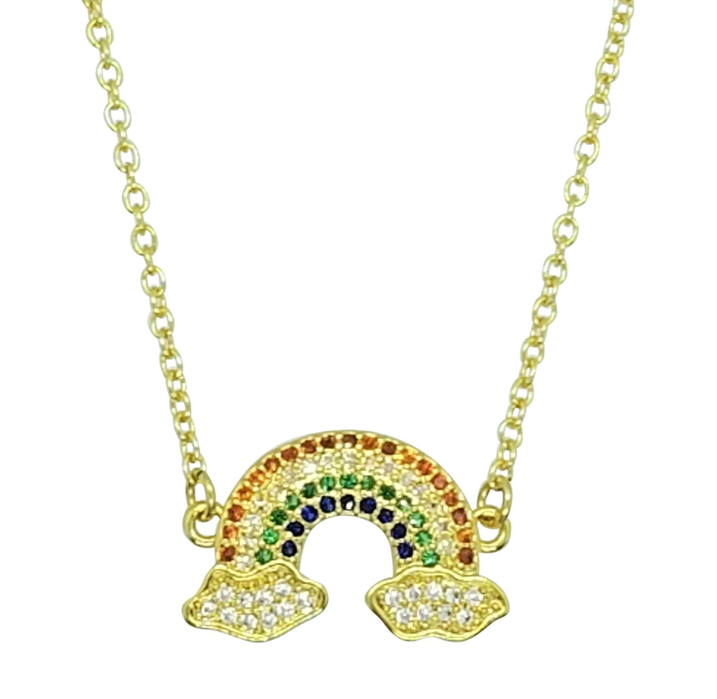 Pave Rainbow Necklace (NK-PAVE-RNBW)