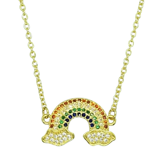 Pave Rainbow Necklace (NK-PAVE-RNBW)