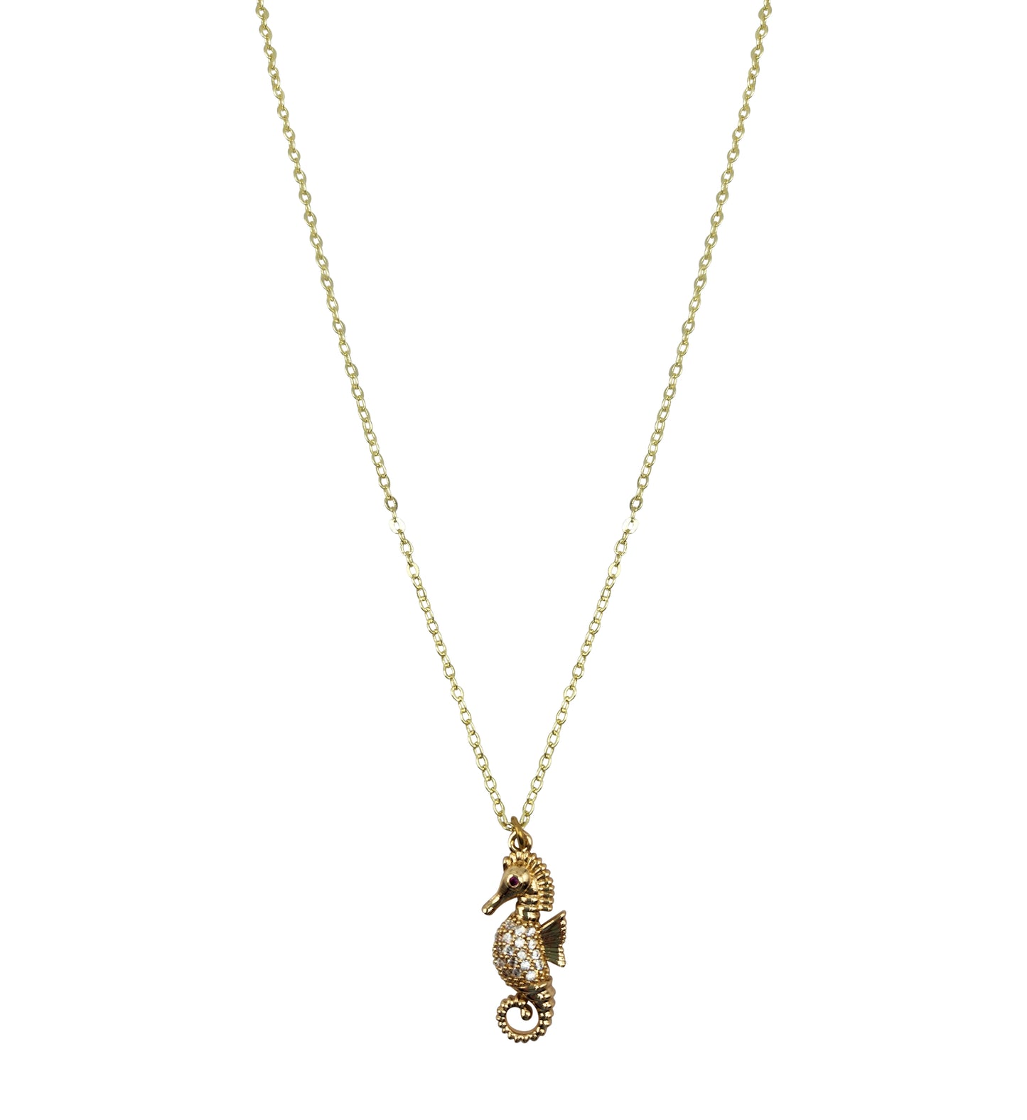 NEW!! Pave Seahorse Necklace (NK-PAVE-SEA)