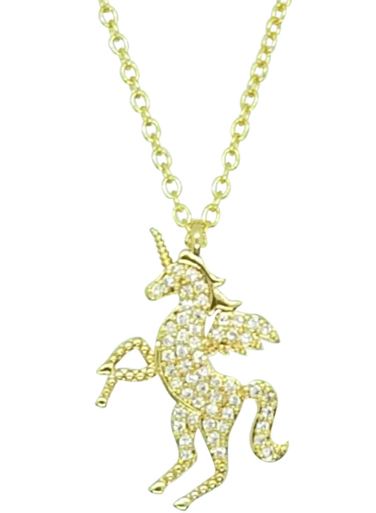Pave Unicorn Necklace (NK-PAVE-UCORN)