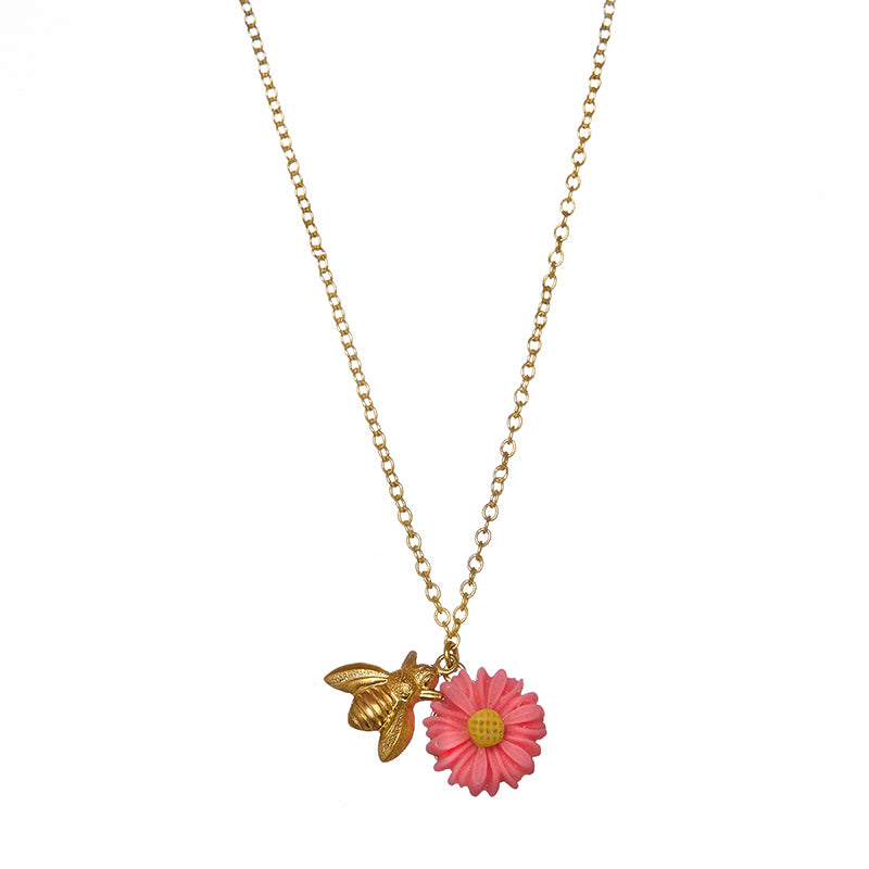 Bee & Flower Necklace image 1