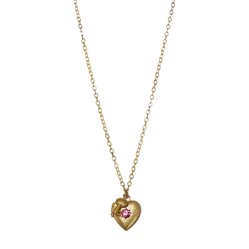 Heart & Key Locket image 3