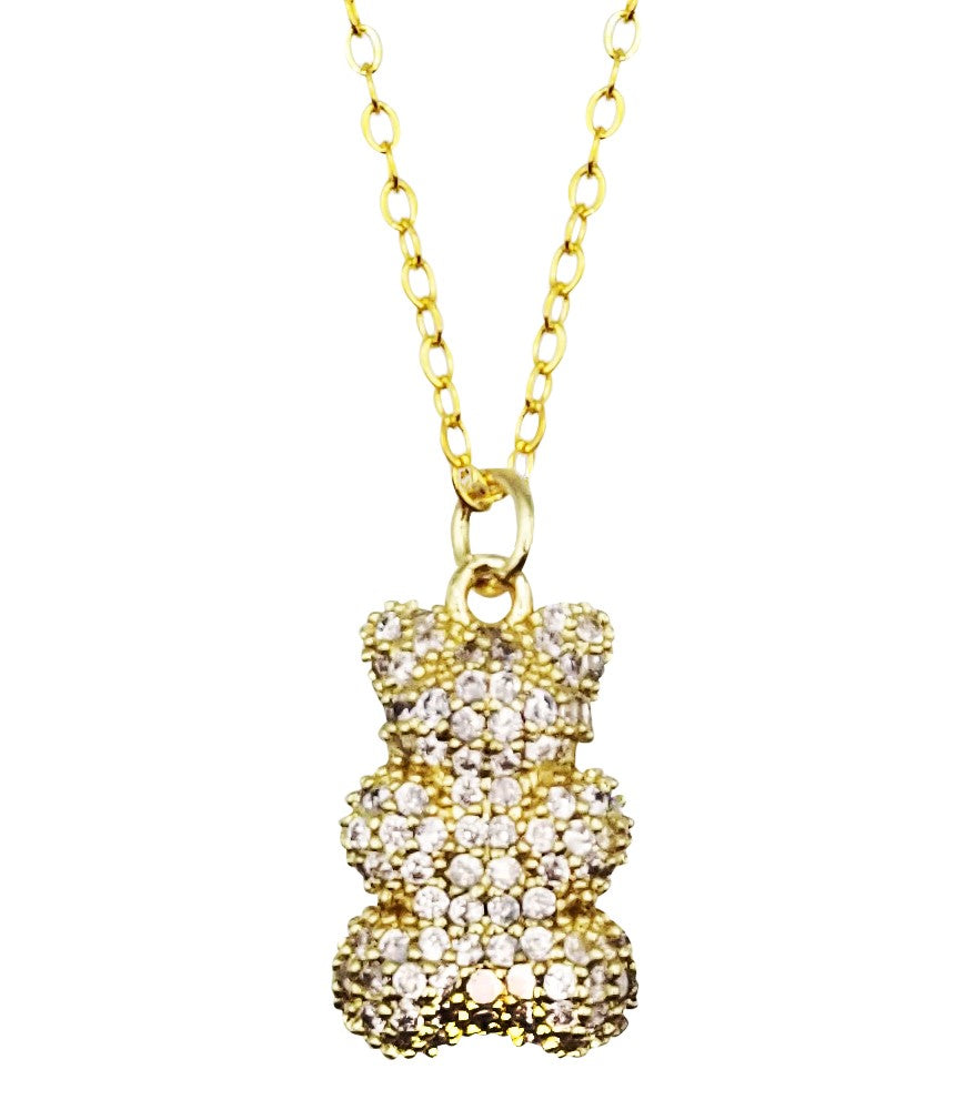 Pave Gummy Bear Necklace image 0