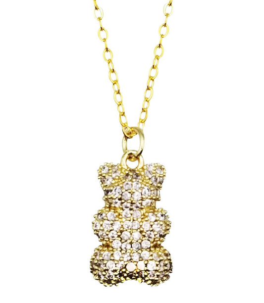 Pave Gummy Bear Necklace image 0