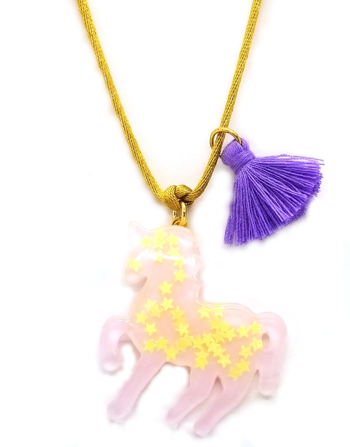 Rainbow Sparkly Unicorn Pendant image 2