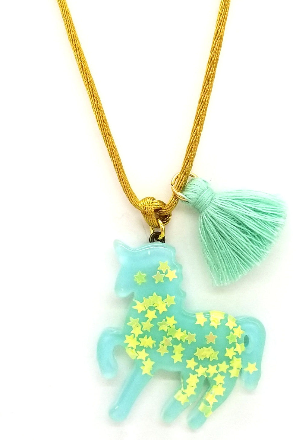Rainbow Sparkly Unicorn Pendant image 3