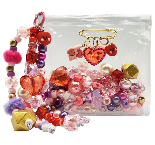 NEW!! DIY Bag Charm Kit--LOVE & HEARTS (BC-LOVE-DIY)