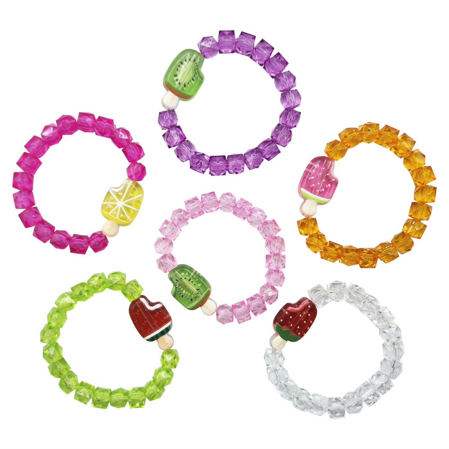 NEW!!  Mini Rock Candy Bracelets - Popsicles (BR-ROCK-MINI-POP)