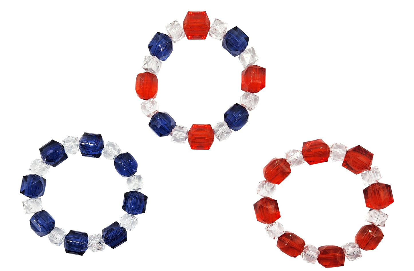 NEW!!  Rock Candy Bracelets-July 4th Collection (BR-ROCK-4TH)