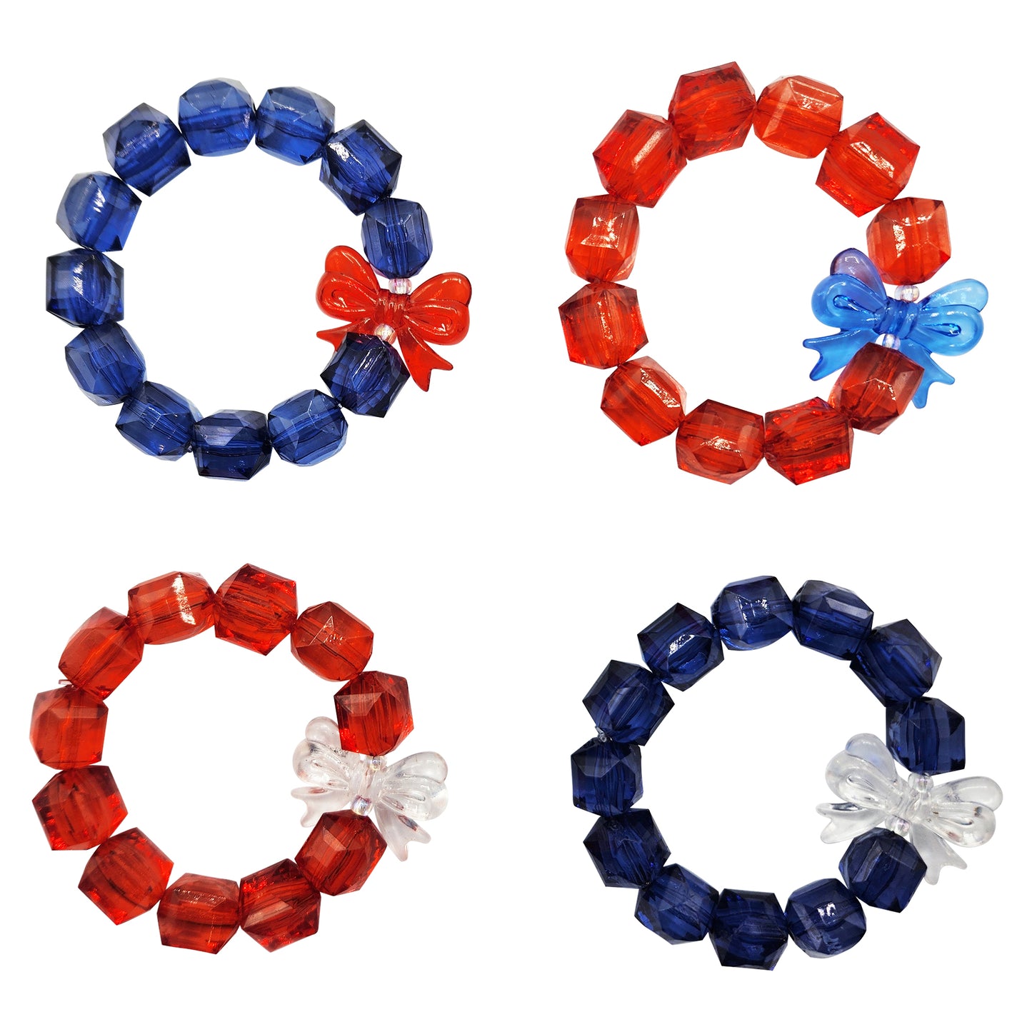 NEW!!  Rock Candy Bracelets-July 4th Collection (BR-ROCK-4TH)