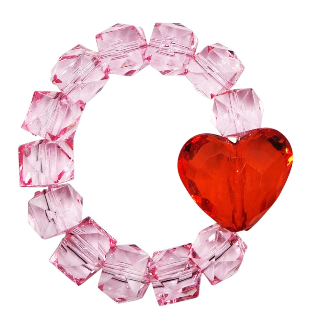 Valentine's Day Rock Candy Bracelets - Hearts (BR-ROCK-VALH)