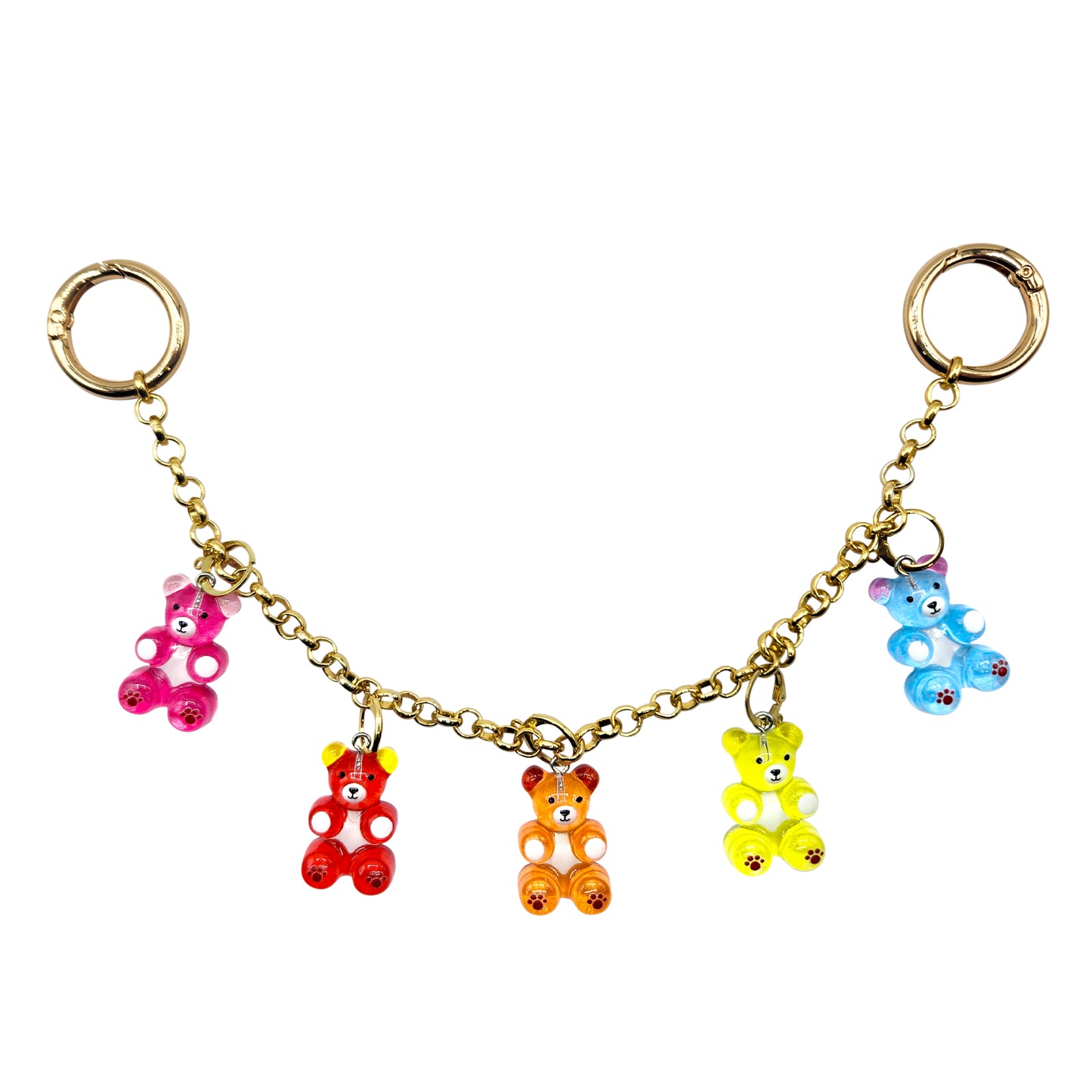 NEW!!  Bag Charm Chain--GUMMY BEARS (CC-BEAR)