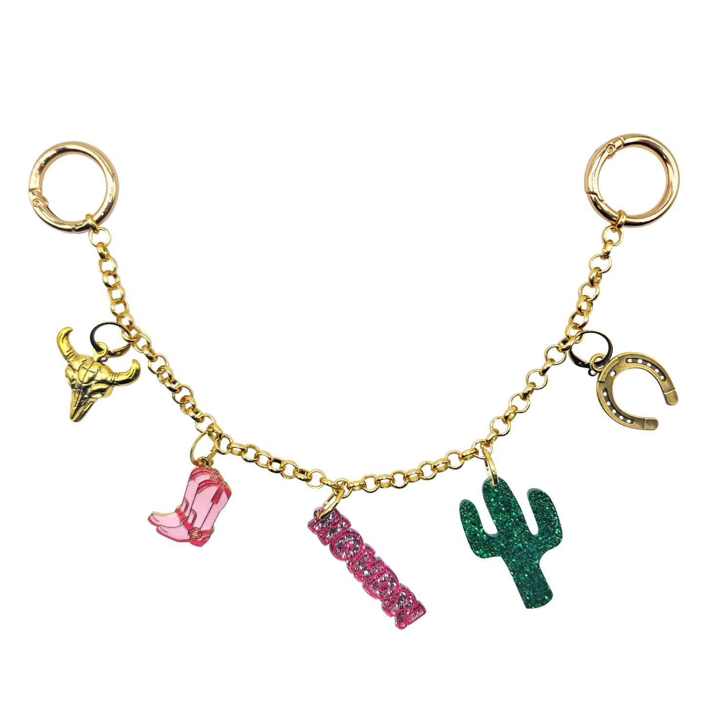 NEW!!  Bag Charm Chain--COWGIRL CRAZY (CC-COWGL)