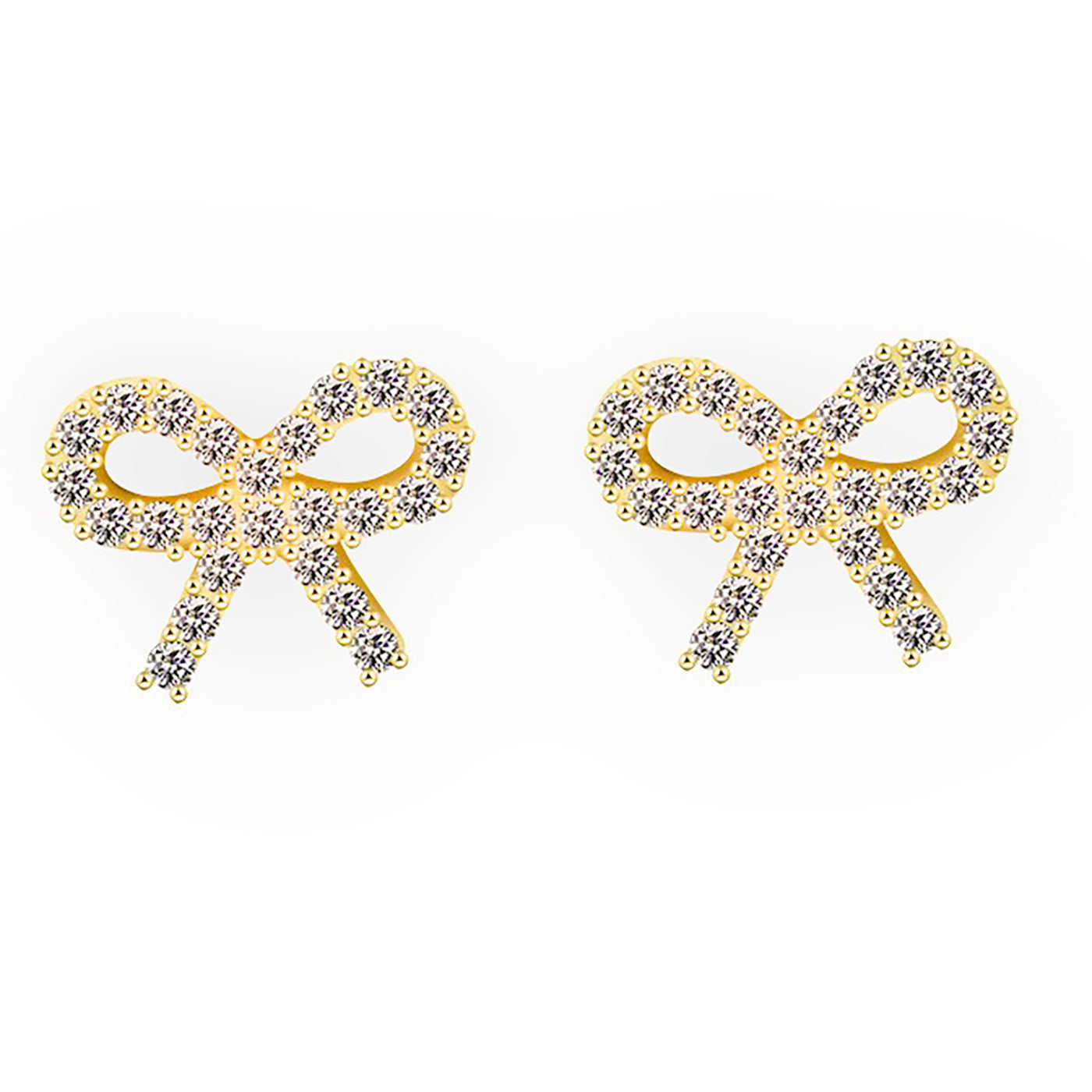 Pave Bow Earrings (ER-BOW)