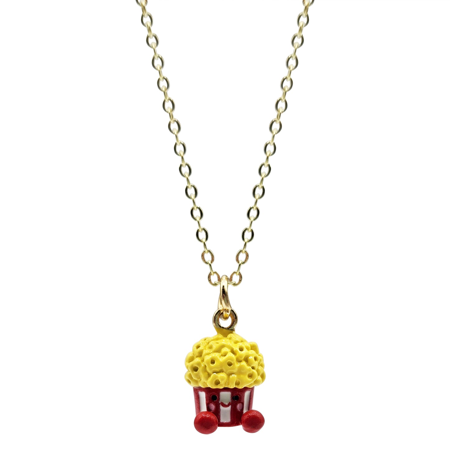 Lil' Popcorn Buddy Charm Necklace (NK-CHARM-POP)