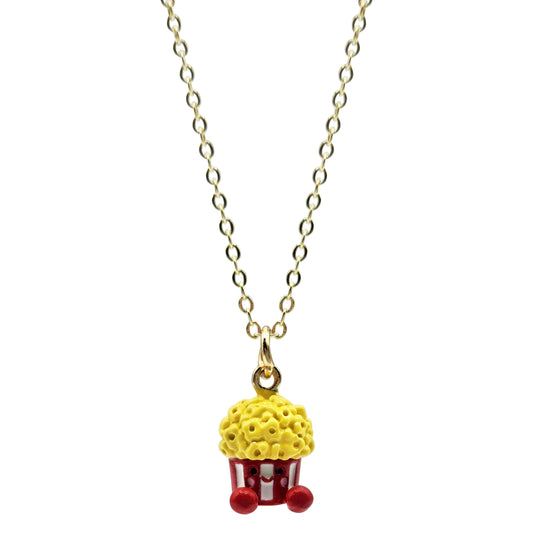 Lil' Popcorn Buddy Charm Necklace (NK-CHARM-POP)