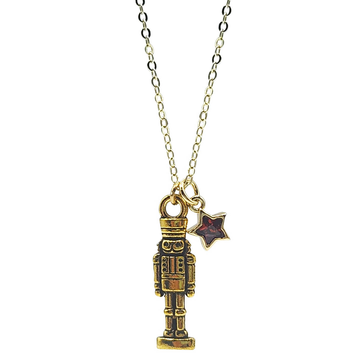 NEW FOR THE HOLIDAYS!!  Nutcracker & Star Necklace (NK-XMAS-NTCKR)