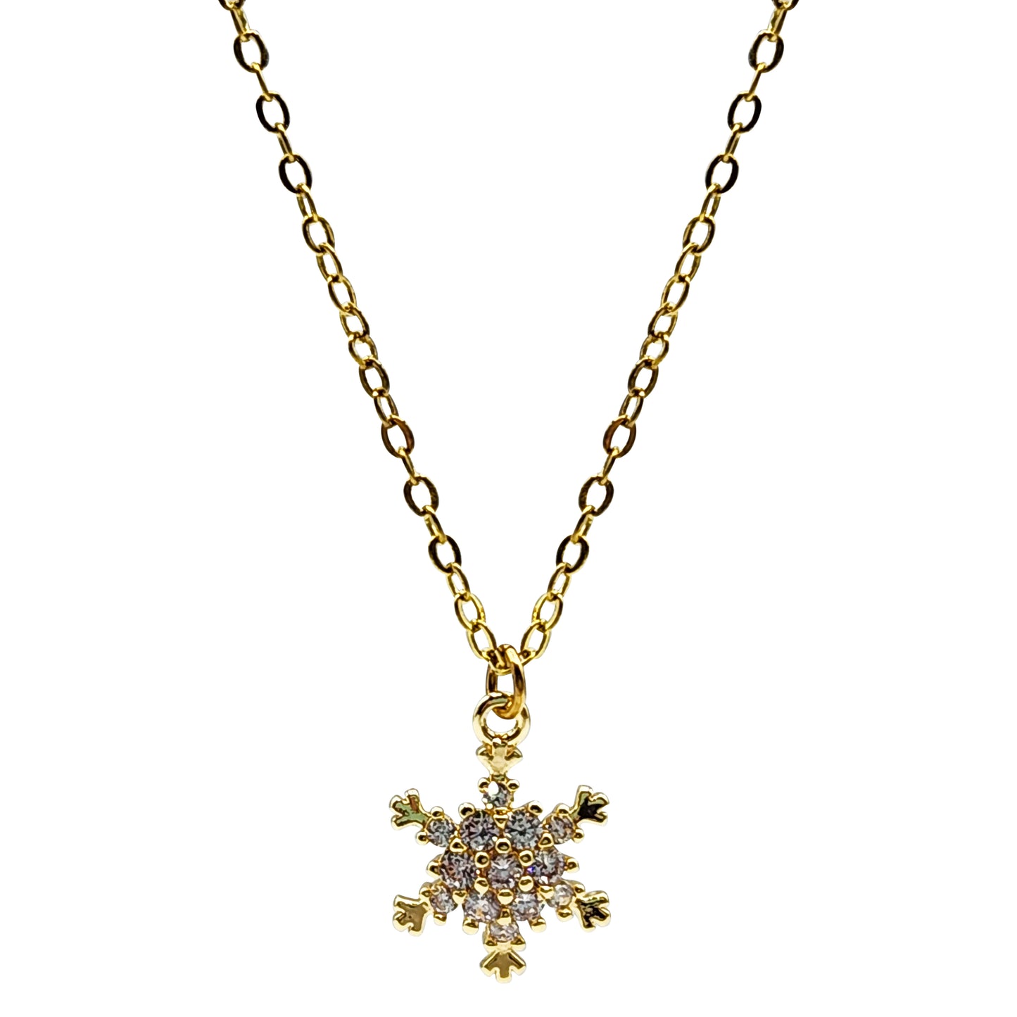 NEW FOR THE HOLIDAYS!!  Pave Snowflake Necklace (NK-XMAS-SNOWF)
