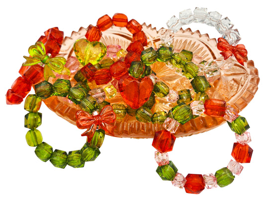 Christmas Rock Candy Bracelets - Solid Colors (BR-ROCK-XSOL)